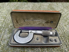 Vintage Brown and Sharpe No. 1 Outside Micrometer 0-1" in Original Case