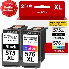 SET Patronen für Canon PG-575 CL-576 XL PIXMA TS3550i TS3551i TR4750i TR4751i XL