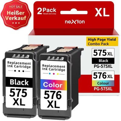 SET Patronen für Canon PG-575 CL-576 XL PIXMA TS3550i TS3551i TR4750i TR4751i XL