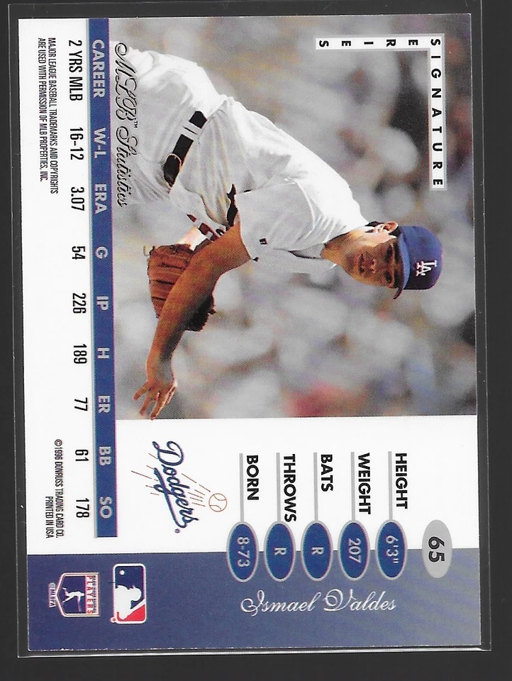 Leaf Signature Series 1996 - Ismael Valdés #65 prueba de prensa oro Foto 2 de 2