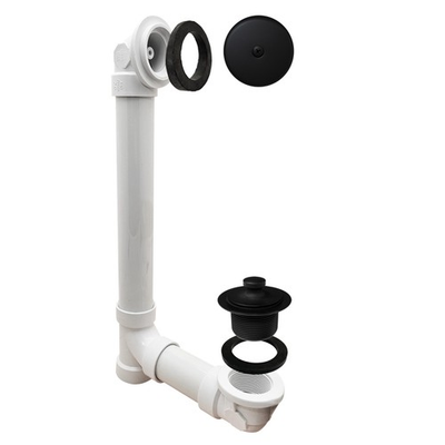 #ad Westbrass Pull amp; Drain Sch. 40 PVC Bath Waste with One Hole Elbow Matte Black $50.72