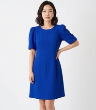  Eliza j  Puff Sleeve Sheath Dress Sz 12 *873  