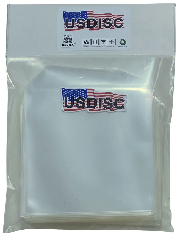 200 USDISC Storage Pockets 5 x 5.125, 4mil Stamp & Die (Clear) Flap
