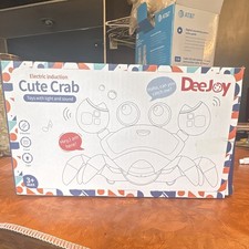DeeJoy Electric Induction Cute Crab Toy w/ Light  Sound, Ages 3 