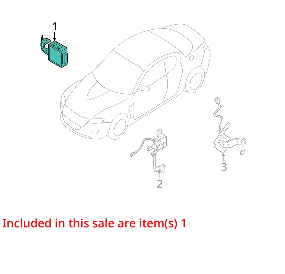 Chasis Lámparas ECM Faros Adaptativos Nivelación Xenón Se Adapta 04-08 MAZDA RX8 649323 Foto 3 de 4