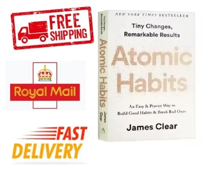 Atomic Habits by James Clear Build Good Habits & Break Bad Ones (Paperback)