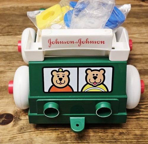 Vintage Johnson & Johnson Stack & Dump Truck 1983 USA. Free Shipping!