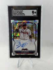 Luis Guanipa - 2023 Bowman Chrome Atomic Auto /100 1st Bowman SGC 9