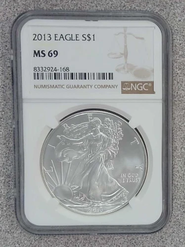 2013 American Silver Eagle NGC MS69 (168)