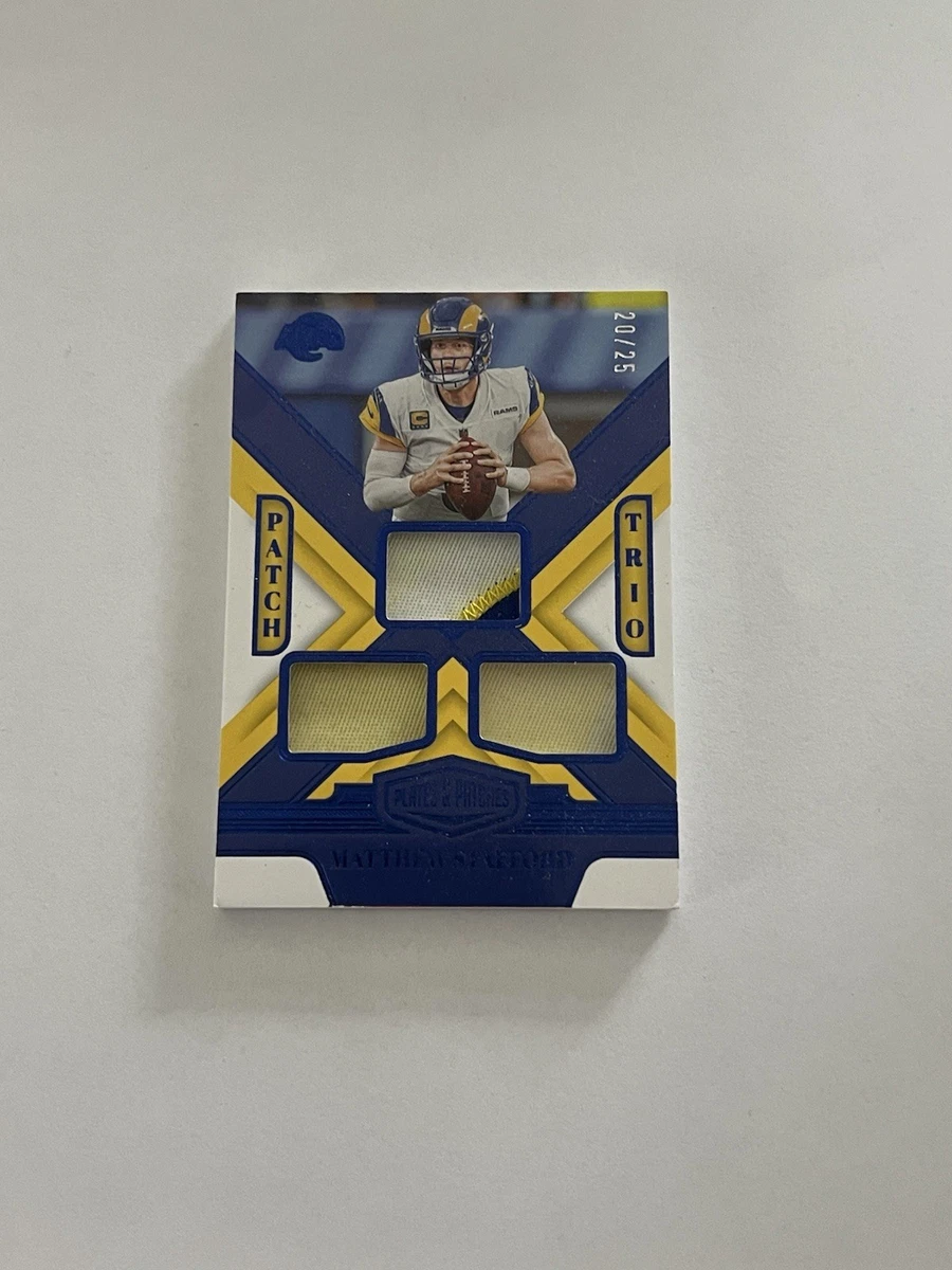 Panini Matthew Stafford Memorabilia Football Sports Trading Cards