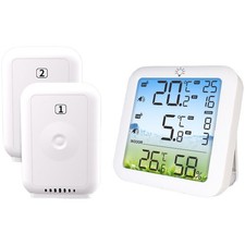 Fridge Thermometer Dual Sensors Dual Wireless Sensors Max And Min Temperature