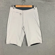 Rapha Touring Shorts Mens 32 Grey/Beige Stretch Nylon Adjustable Waist Cycling