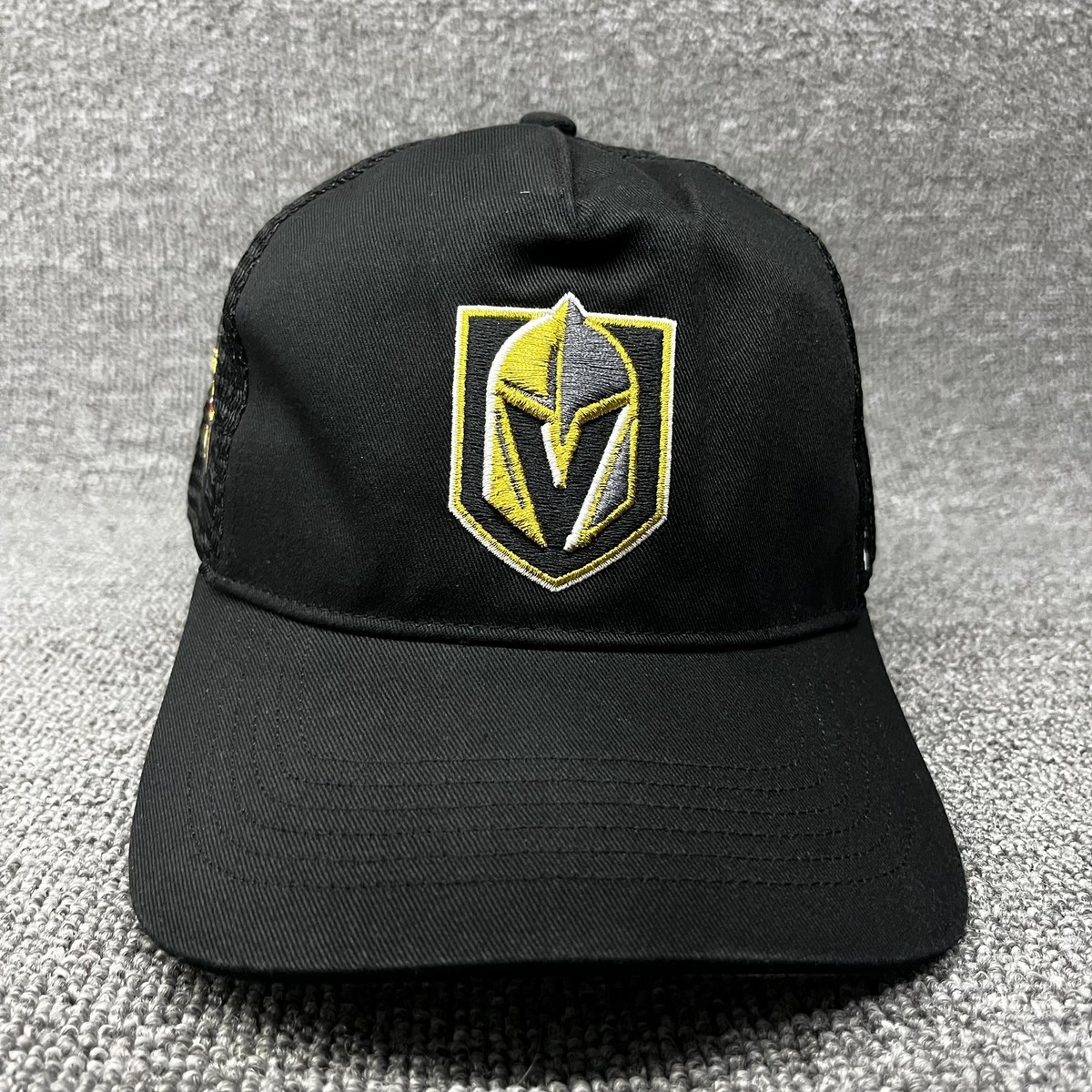 New '47 Vegas Golden Knights NHL Trucker Snapback Hat Black Mesh Cap
