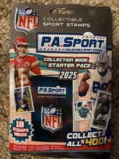 P.A. Sport NFL Collection Starter Pack 18 STAMPS + 34 PAGE BOOK