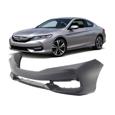 Front Bumper Cover For 2016-2017 Honda Accord Coupe Ex Lx-s Touring Wo Parking