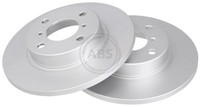 2X Bremsscheibe A.B.S. 17204 FüR Agila Suzuki Wagon H00 Opel 12V F68 16V MA MH21
