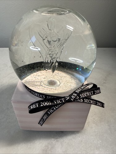 VICTORIA'S SECRET 2001 "HARK! THE HERALD ANGELS SING" MUSICAL ANGEL SNOW GLOBE