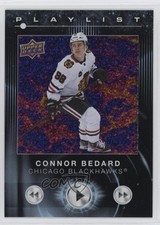 2024-25 Upper Deck Series 2 Playlist Speckle Connor Bedard #PL-14 00ba