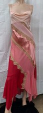 Vintage Victoria's Secret Silk Ombre Lace Trim Slip Dress Small