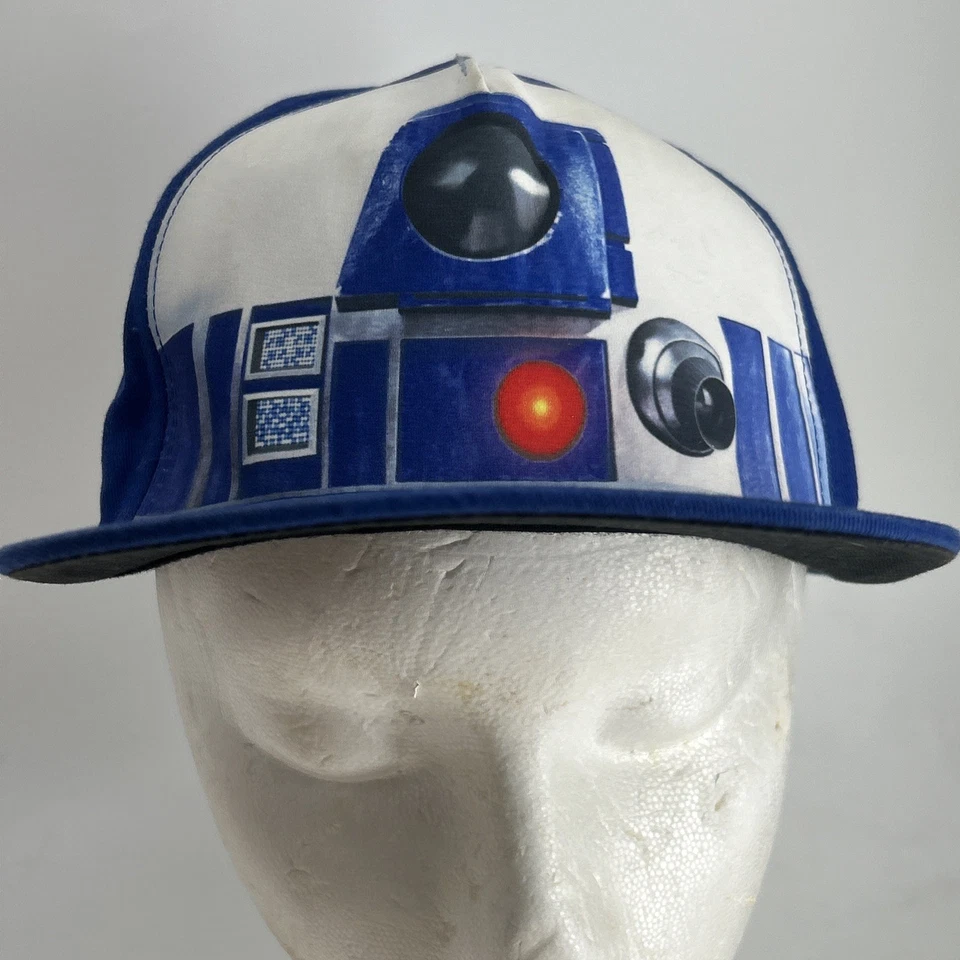 Star Wars R2-D2 Juvenil OSFM Correa Gorra de Béisbol Sombrero Droide Blanco Azul R2D2 Foto 2 de 4