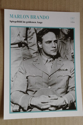 (S40) STARFILMKARTE - Marlon Brando - Spiegelbild im goldenen Auge