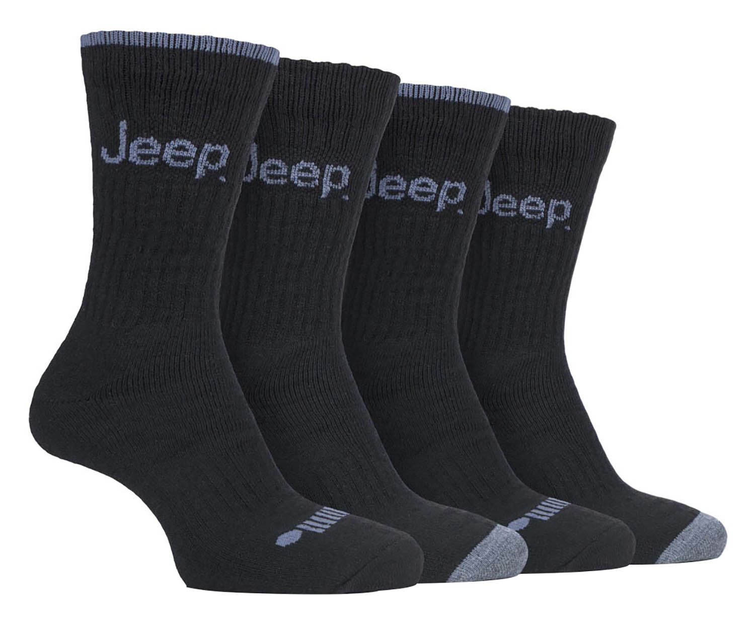 Jeep Brand Ladies Hiking Boot Socks - 3 Pairs, Heavy Duty Cushioned Performance Socks