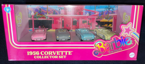 Barbie The Movie HOT WHEELS Collector's Pack 1956 CORVETTE 2024 HUMMER MONSTER - Picture 2 of 18