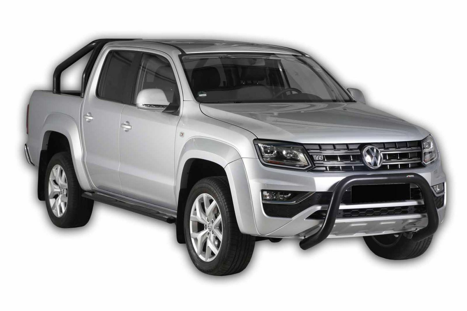 Pare-buffle protection avant VW Amarok 2010-2015 en acier noir anti-impact