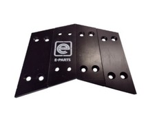 (Pk4) Hardox Grab Bucket Blades (SIDE) 12.5mm to fit Kinshofer KM602/KM622