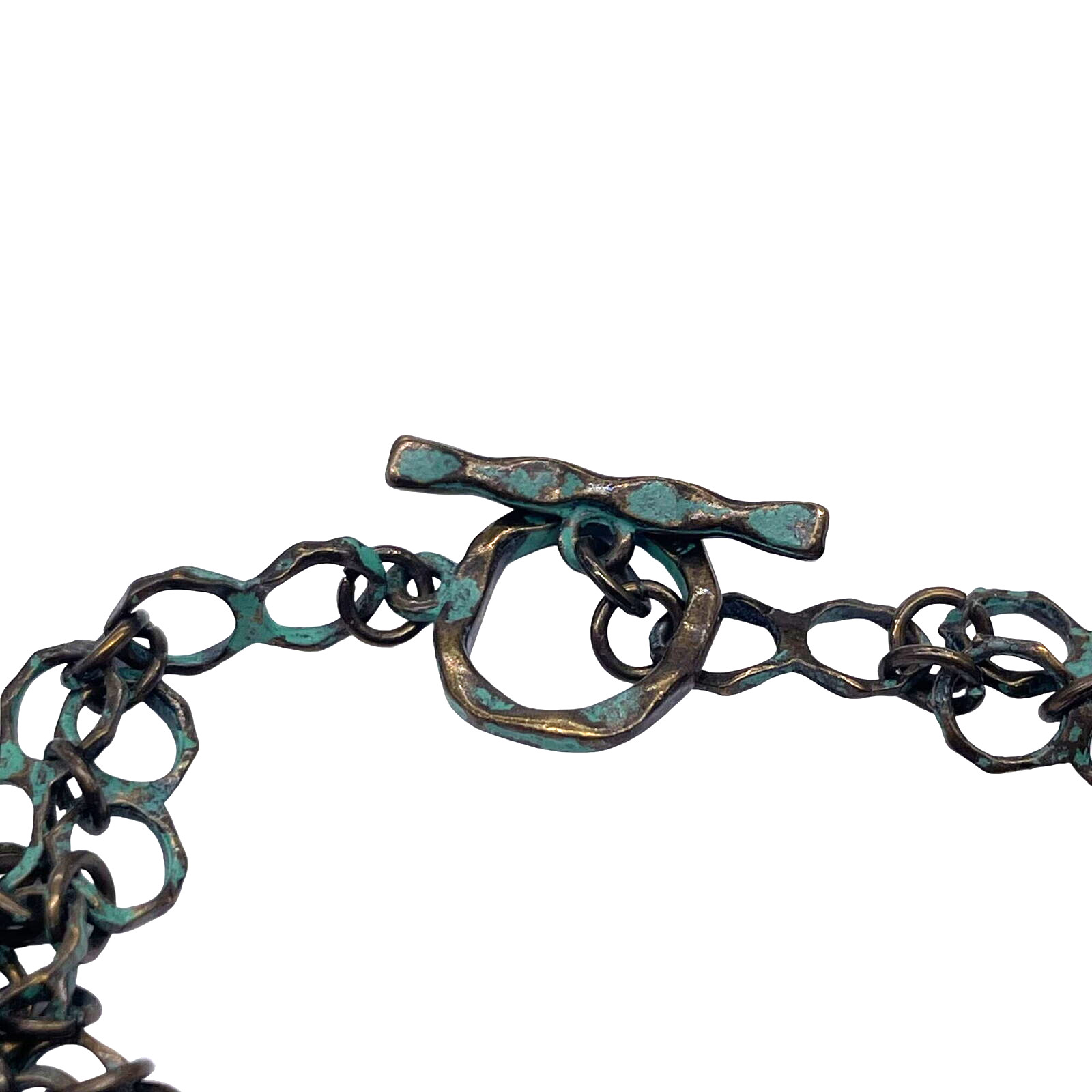 Circle Chain Linked Statement Bangle Bracelet Bra… - image 6