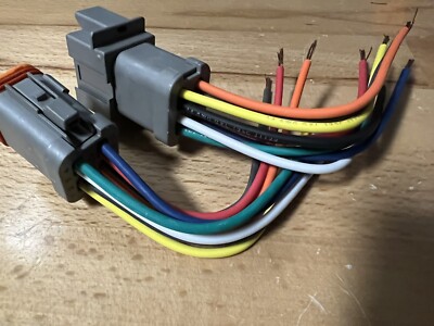 E003 Style 14 AWG Assembled Deutsch 8 Pin waterproof connector 6'' wire Harness