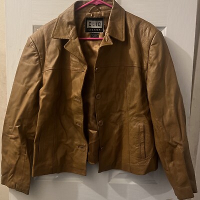 Women s 100% LEATHER Shell Clio Leather Jacket Size Large in  Women s