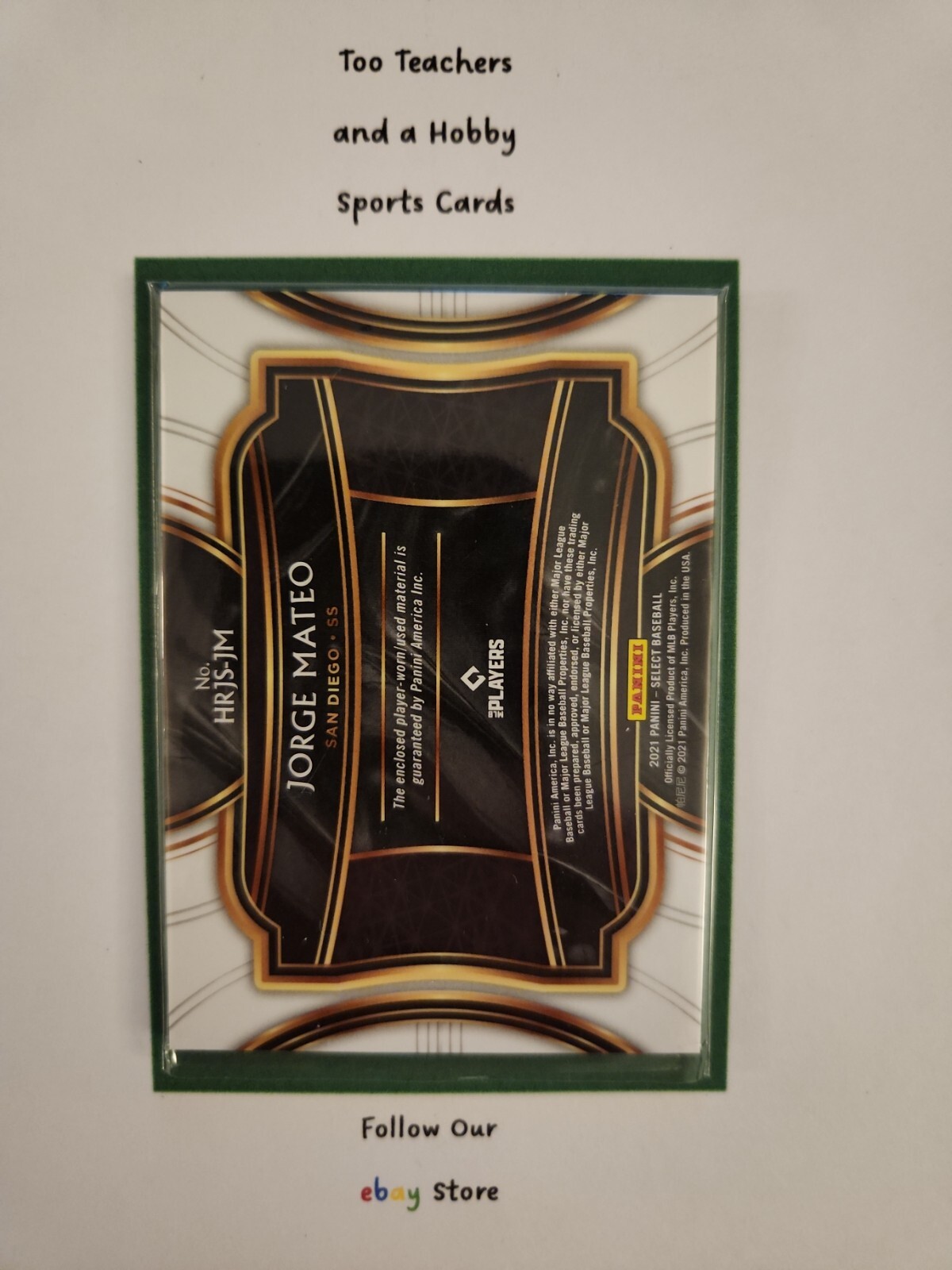 2021 Panini Select - Horizontal Rookie Jumbo Swatches Jorge Mateo #HRJS ...