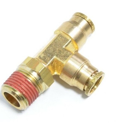 tee run push connect male npt brake air od fitting ride tube