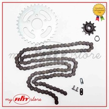 KIT TRASMISSIONE catena + corona 34 + pignone 11 Malaguti FIFTY HF 1986 88 CO08