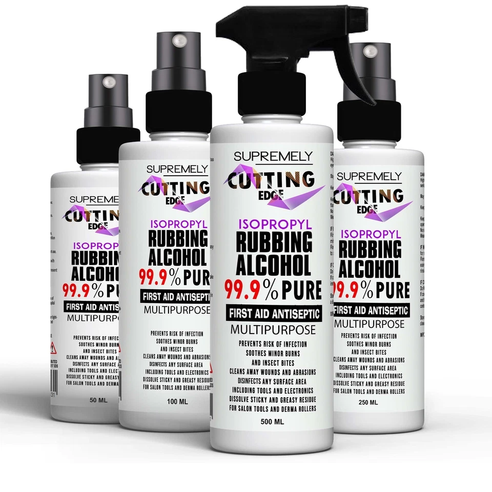 CUTTING EDGE IPA Isopropyl Alcohol Pure Rubbing Alcohol Antiseptic Disinfectant 99.9% PURITY
