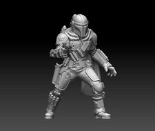 Din Djarin Custom Star Wars Legion The Mandalorian Miniature 3D printed