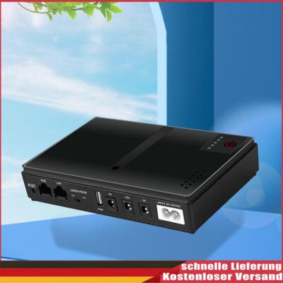 10400mAh Mini Portable UPS Power Supply Large Capacity 5V 9V 12V for WiFi Router