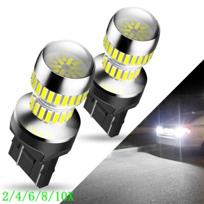 7443 7440 LED AUXITO Back Reverse Up Light 6000K Bulbs Super White 54H 2/10x