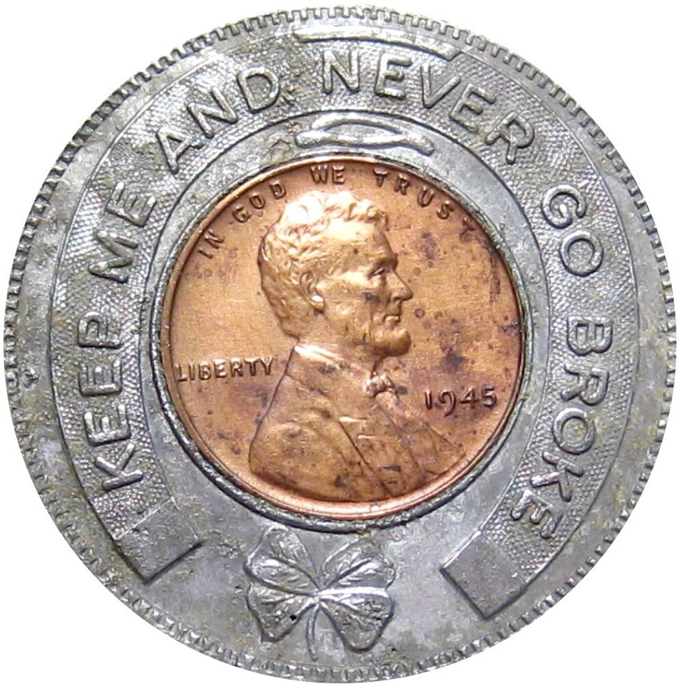 1945 Joplin Missouri Encased Cent Herrman Lumber Co Town Not On TC eBay