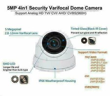 1PV Dome Camera 2.8-12mm 4in1 TVI AHD CVI 960H IR Infrared LEDs Day Night Vision