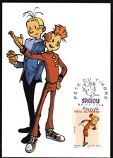 3877 + FDC  CARTE 1er JOUR    FETE DU TIMBRE    SPIROU