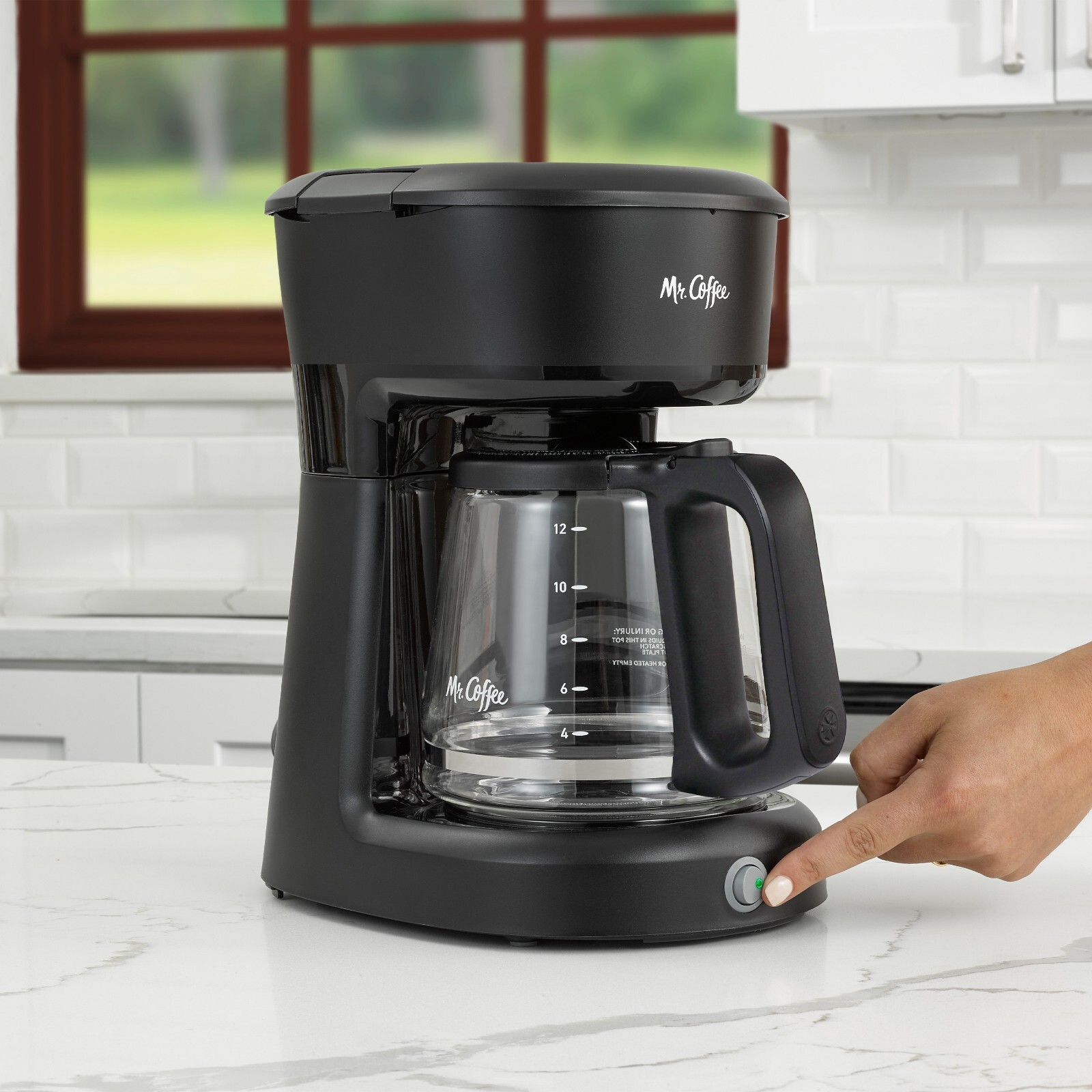 Coffee Maker 12 Cup Switch, Easy Switch with Auto-Pause - Black