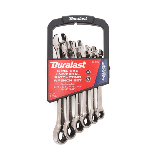 Duralast SAE Universal Ratcheting Wrench Set 6 Piece # 64-145