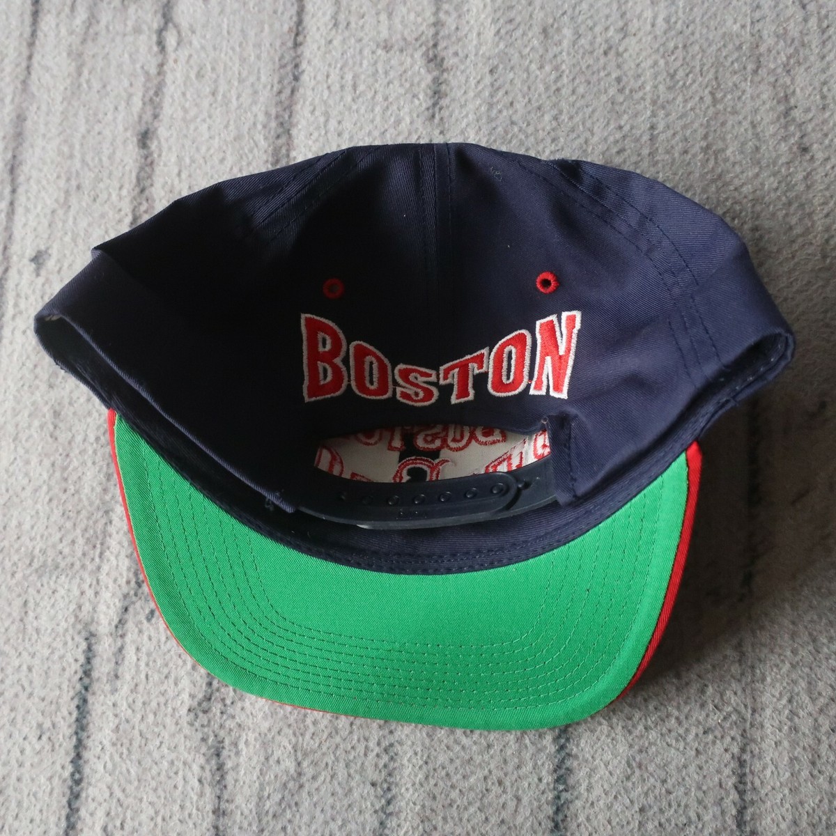 Vintage 90s Boston Red Sox Snapback Hat by Ecap Cap | eBay