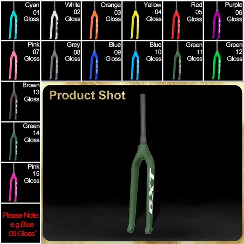 29 Inch Carbon MTB Bicycle Fork Tapered Thru Axle 15mm Racing Bike Disc 160mm - Picture 16 of 38