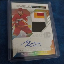 23-24 UD Black Diamond - Jewels of the Draft #JD-MP Matthew Phillips/99 (AU, RC)