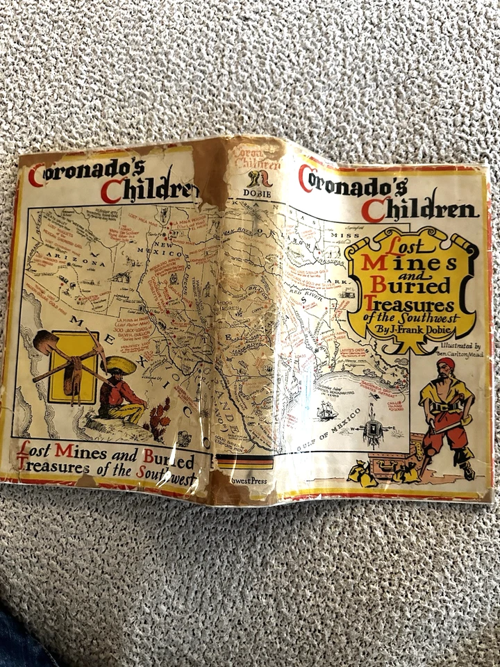 1930 1st Ed./1st Issue, Coronado's Children, J. Frank Dobie, DJ, Illustrations - Imagem 4 de 4