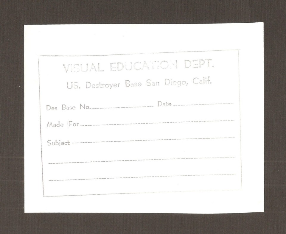 Old Vintage WWII San Diego US Navy Destroyer Base Photo Beach Bombing