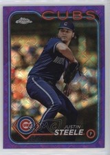 2024 Topps Chrome Logofractor Edition Purple Refractor /250 Justin Steele 1o6n